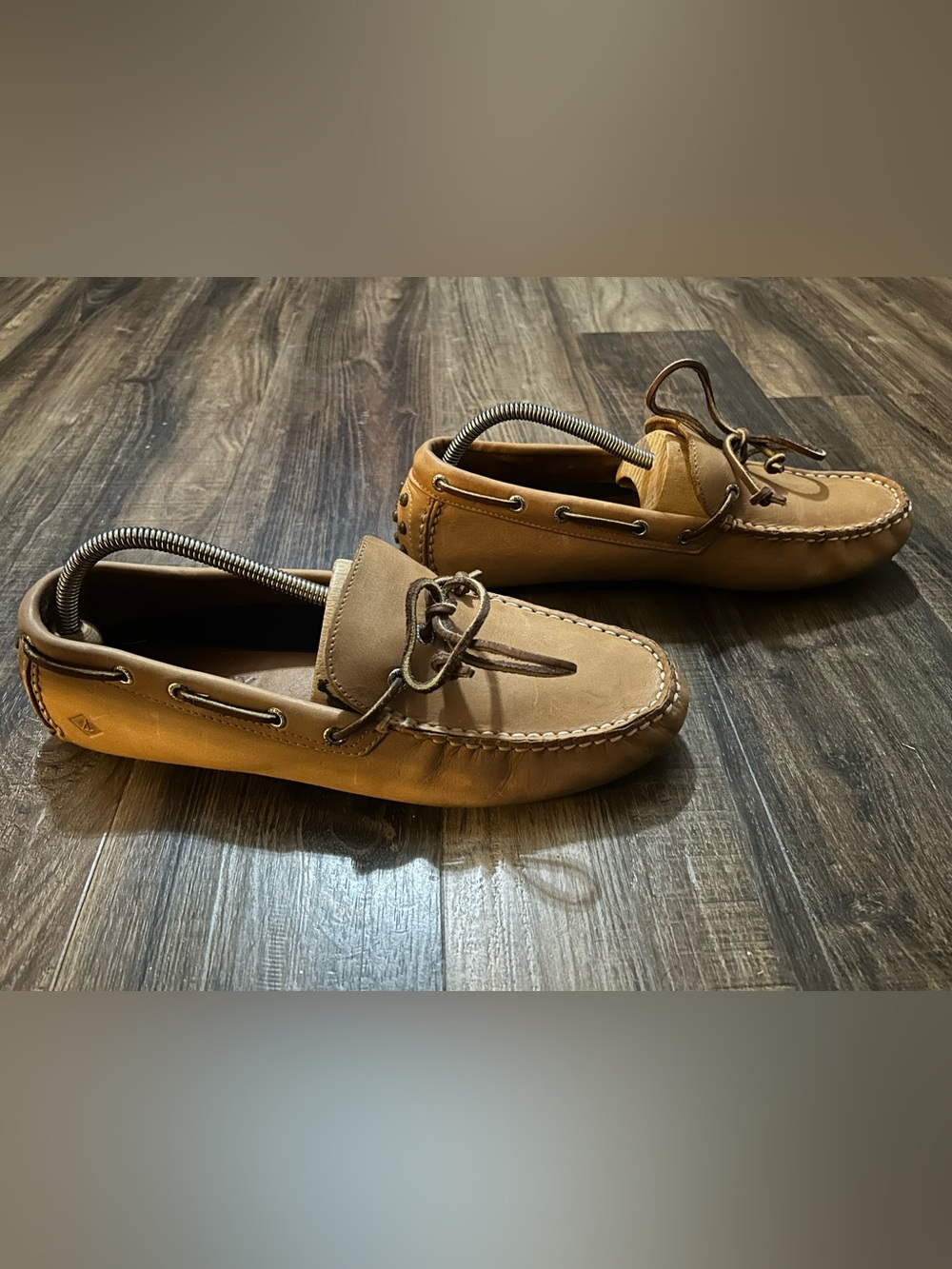 Sperry Top-Sider Driver Boat light Tan Leather Mocs Slip-Ons Loafers Mens Sz 11 - Picture 3 of 7